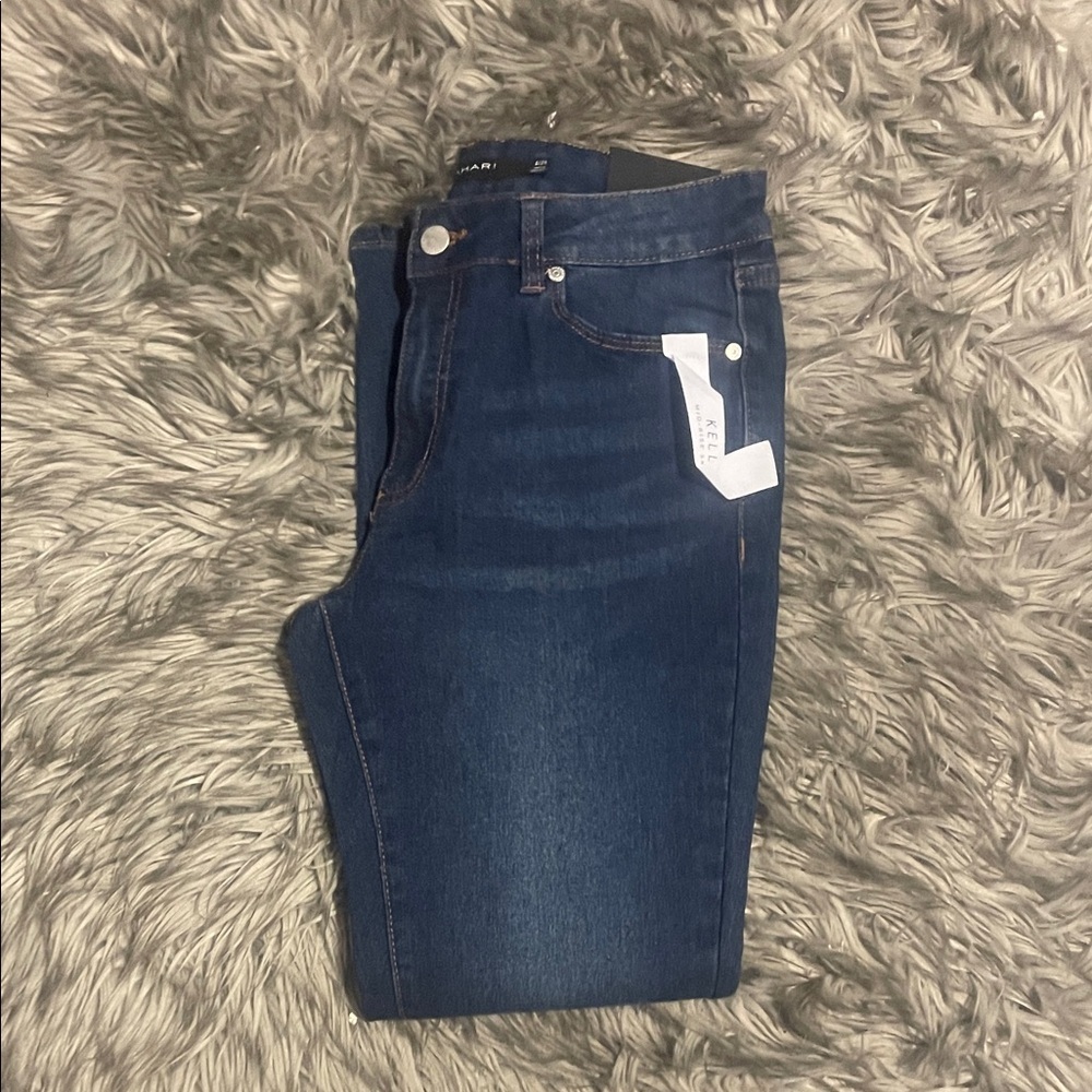 Tahari Dark Blue Skinny Jeans - Picture 1 of 7
